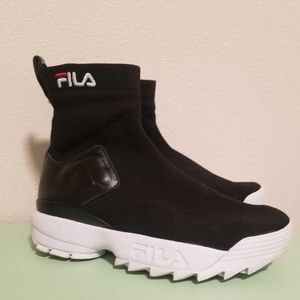 Fila Black Disruptor Stretch Sneakers